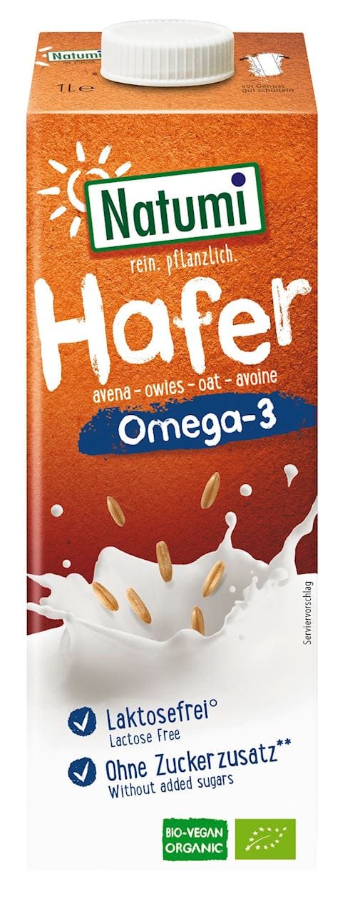 NAP&Oacute;J OWSIANY OMEGA-3 BEZ DODATKU CUKR&Oacute;W BIO 1 L - NATUMI