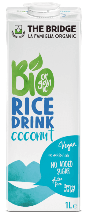 NAPÓJ RYŻOWO - KOKOSOWY BEZ DODATKU CUKRÓW BEZGLUTENOWY BIO 1 L - THE BRIDGE