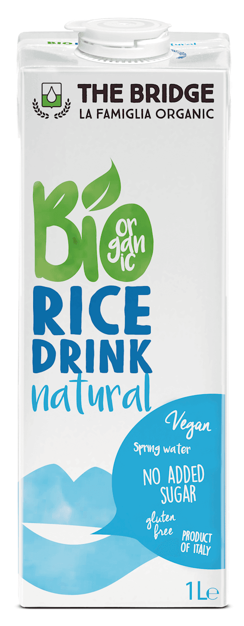 NAP&Oacute;J RYŻOWY BEZ DODATKU CUKR&Oacute;W BEZGLUTENOWY BIO 1 L - THE BRIDGE