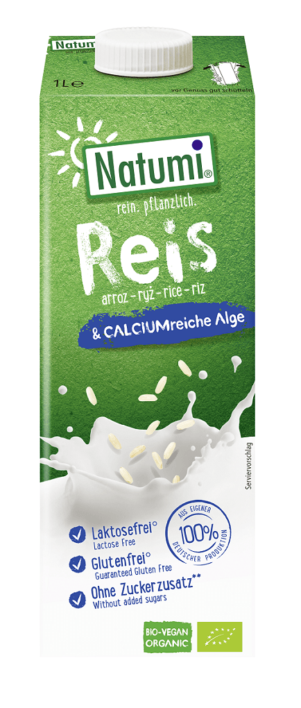 NAP&Oacute;J RYŻOWY Z ALGAMI MORSKIMI (WAPŃ) BEZ DODATKU CUKR&Oacute;W BEZGLUTENOWY BIO 1 L - NATUMI