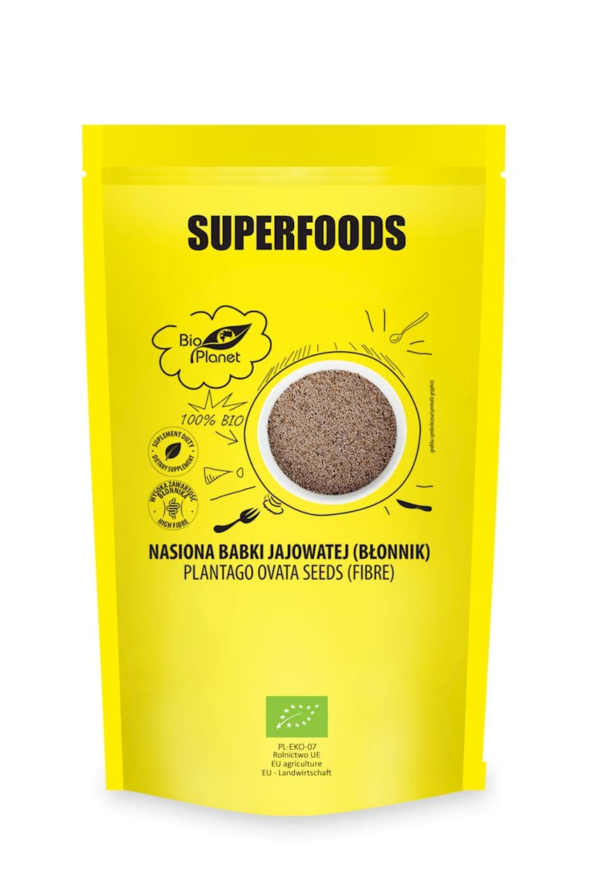 NASIONA BABKI JAJOWATEJ (BŁONNIK) BIO 250 g - BIO PLANET