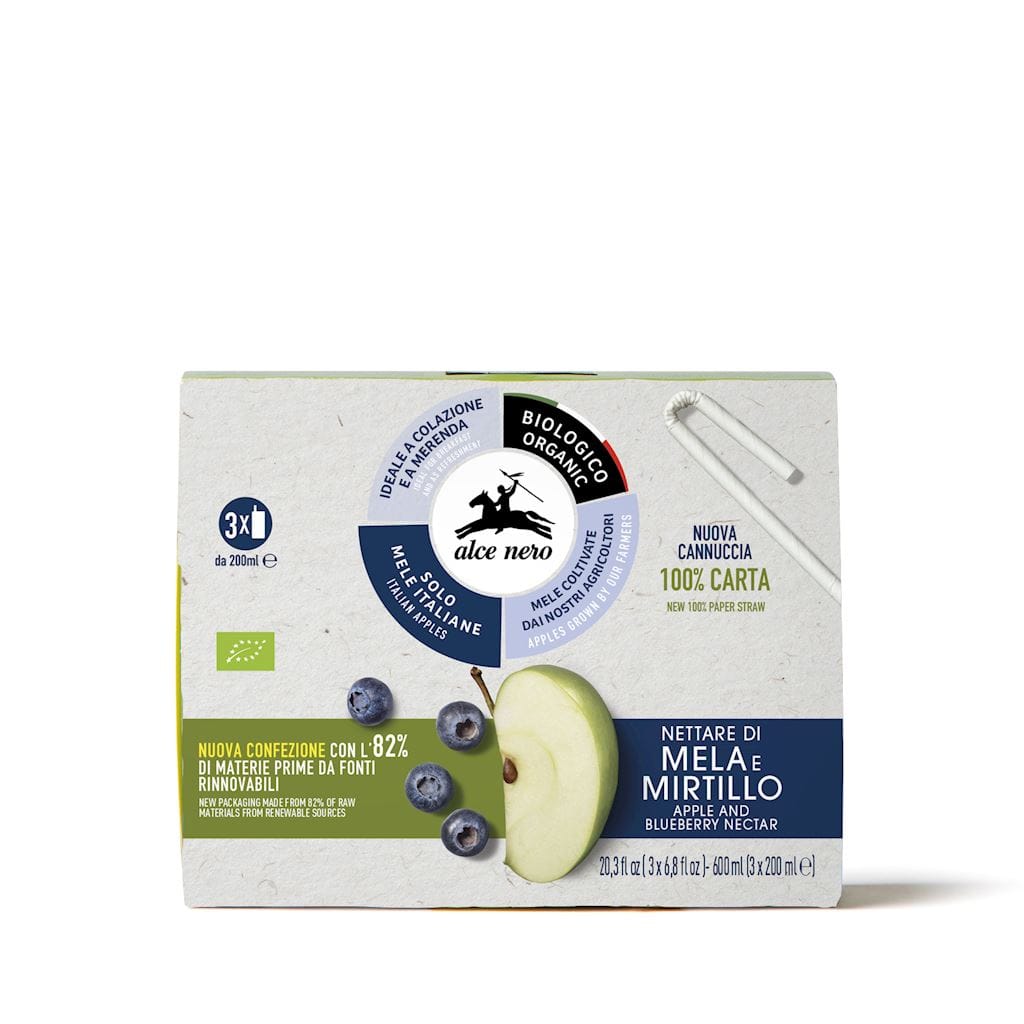 NEKTAR JABŁKOWO - BOR&Oacute;WKOWY BIO 200 ml - ALCE NERO