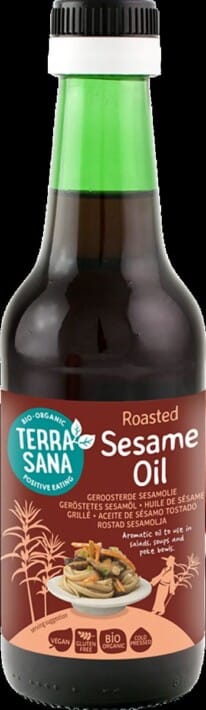 OLEJ SEZAMOWY (Z PRAŻONYCH NASION) BEZGLUTENOWY BIO 250 ml - TERRASANA
