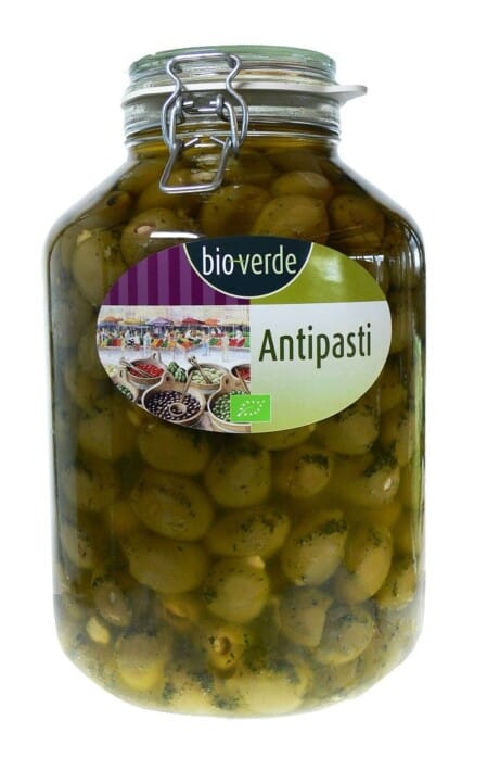 OLIWKI ZIELONE NADZIEWANE MIGDAŁAMI Z ZIOŁAMI W OLEJU BIO 4