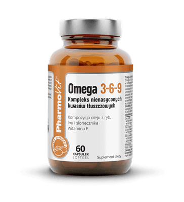 OMEGA 3-6-9 BEZGLUTENOWE 60 KAPSUŁEK - PHARMOVIT (CLEAN LABEL)