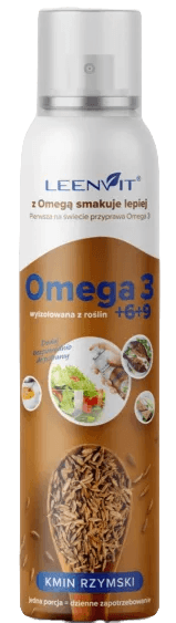 OMEGA 3-6-9 O SMAKU KMINU RZYMSKIEGO W SPRAYU 150 ml - LEENVIT