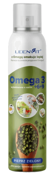 OMEGA 3-6-9 O SMAKU PIEPRZU ZIELONEGO W SPRAYU 150 ml - LEENVIT