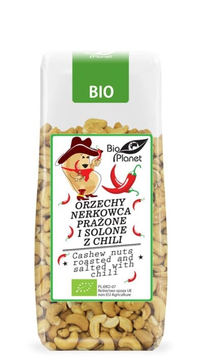 ORZECHY NERKOWCA PRAŻONE I SOLONE Z CHILI BIO 100 g - BIO PLANET