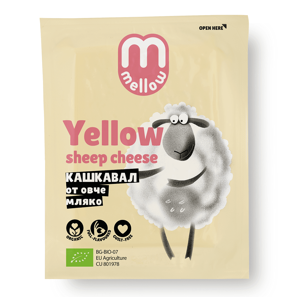 OWCZY SER Ż&Oacute;ŁTY KASHKAVAL BIO 200 g - MMELLOW
