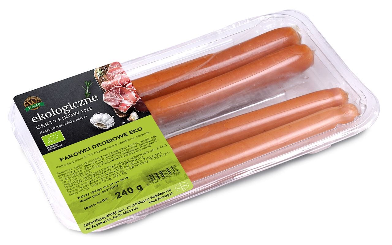 PAR&Oacute;WKI DROBIOWE BIO (4 szt.) 240 g - WASĄG (Z P&Oacute;ŁKI)