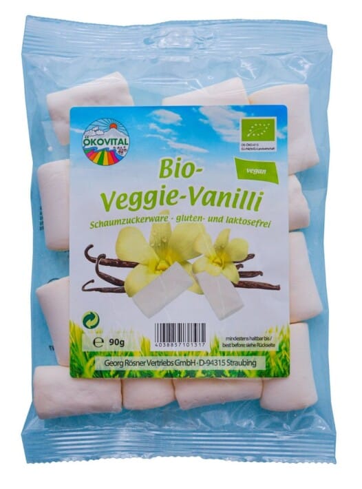 PIANKI O SMAKU WANILIOWYM BEZ ŻELATYNY BEZGLUTENOWE BIO 90 g - OKOVITAL