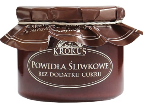 POWIDŁA ŚLIWKOWE BEZ DODATKU CUKR&Oacute;W 310 g - KROKUS