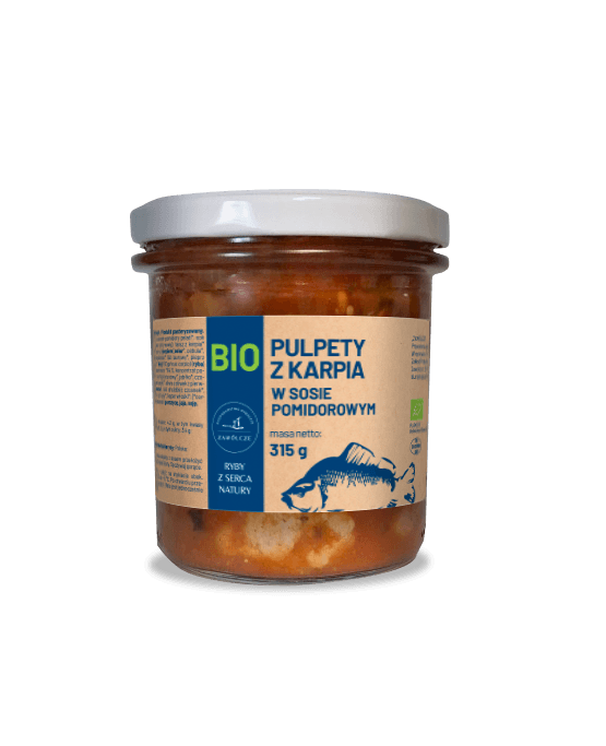 PULPETY Z KARPIA Z SOSIE POMIDOROWYM BIO 315 g - RYBY Z SERCA NATURY