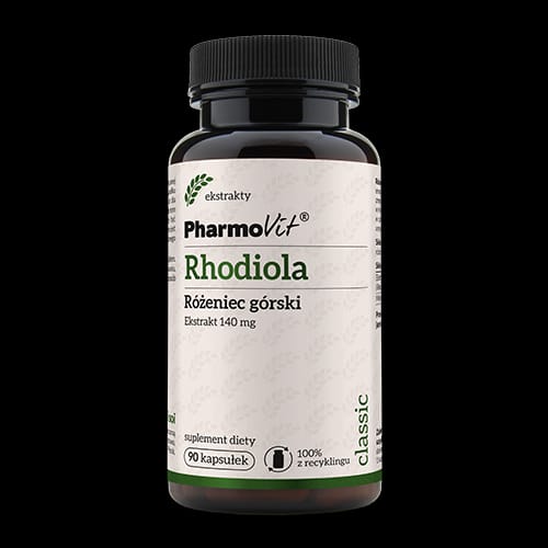 RHODIOLA - R&Oacute;ŻENIEC G&Oacute;RSKI EKSTRAKT (140 mg) BEZGLUTENOWY 90 KAPSUŁEK - PHARMOVIT (CLASSIC)