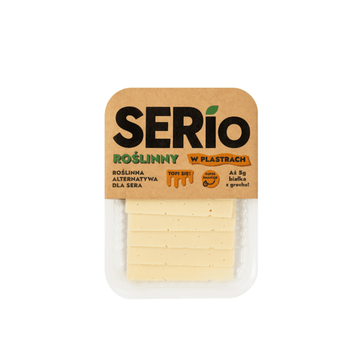 ROŚLINNA ALTERNATYWA DLA SERA W PLASTRACH 100 g - SERIO