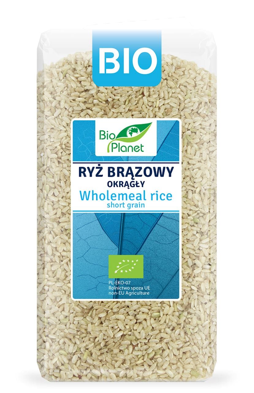 RYŻ BRĄZOWY OKRĄGŁY BIO 500 g - BIO PLANET