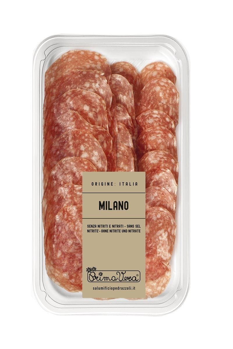 SALAMI MILANO DOJRZEWAJĄCE PLASTRY BEZGLUTENOWE BIO 70 g - PRIMAVERA