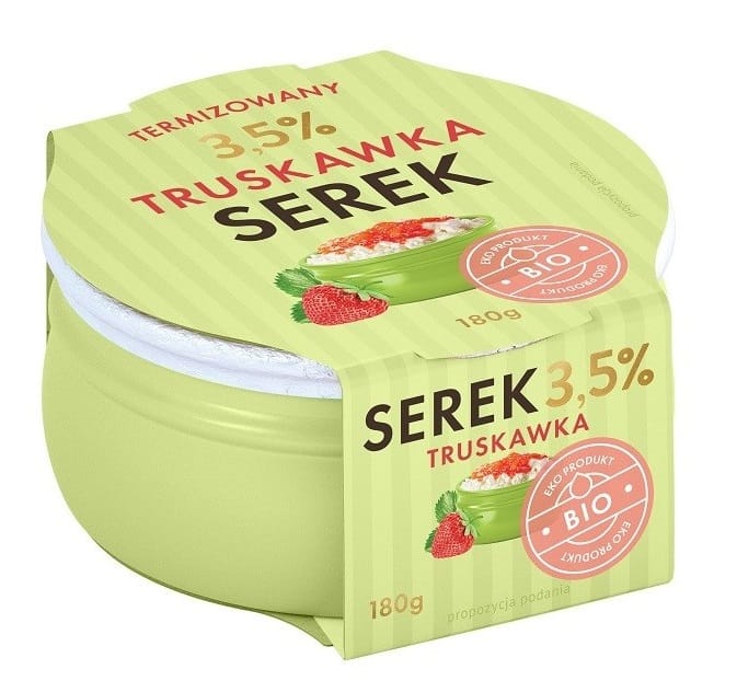 SEREK TRUSKAWKOWY TERMIZOWANY BIO 180 g - Y&Ouml;MLEKO