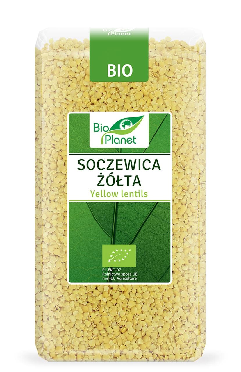 SOCZEWICA Ż&Oacute;ŁTA BIO 500 g - BIO PLANET