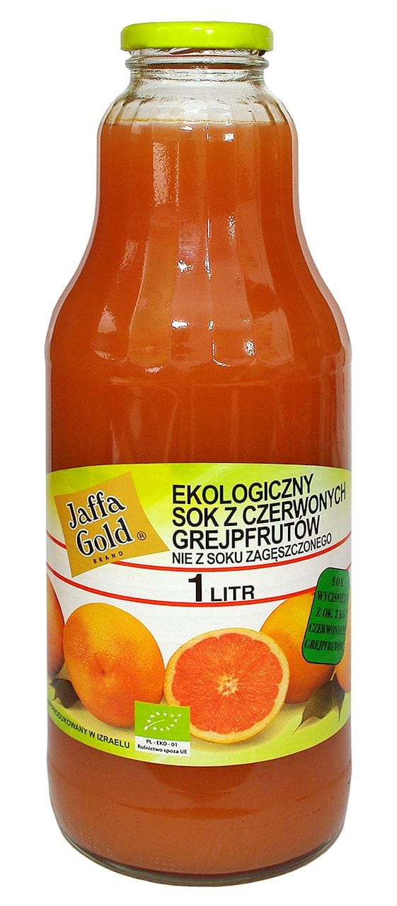 SOK Z CZERWONYCH GREJPFRUT&Oacute;W NFC BIO 1 L - JAFFA GOLD