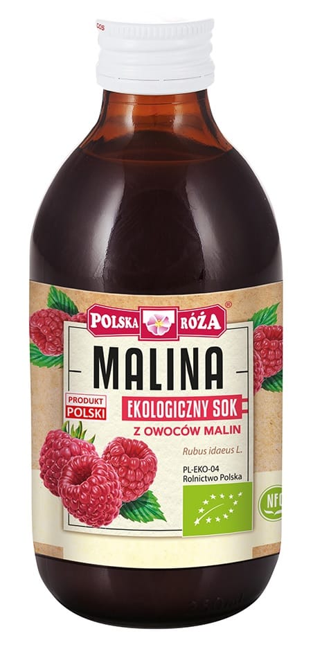 SOK Z MALIN NFC BIO 250 ml - POLSKA R&Oacute;ŻA