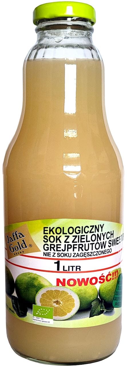 SOK Z ZIELONYCH GREJPFRUT&Oacute;W SWEETIE NFC BIO 1 L - JAFFA GOLD