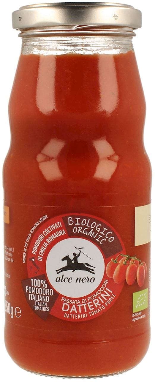 SOS POMIDOROWY PASSATA (Z POMIDOR&Oacute;W DAKTYLOWYCH) BIO 350 g - ALCE NERO