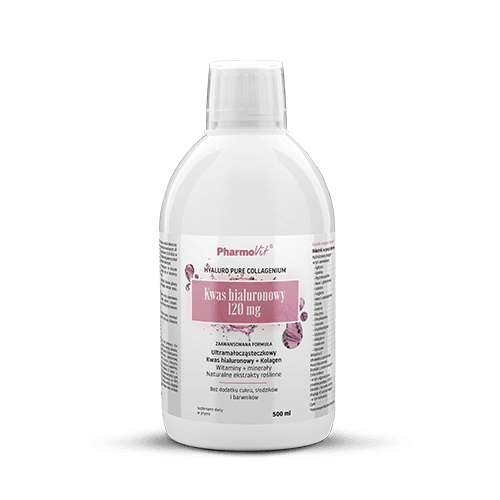 SUPLEMENT DIETY KWAS HIALURONOWY W PŁYNIE BEZGLUTENOWY 500 ml - PHARMOVIT