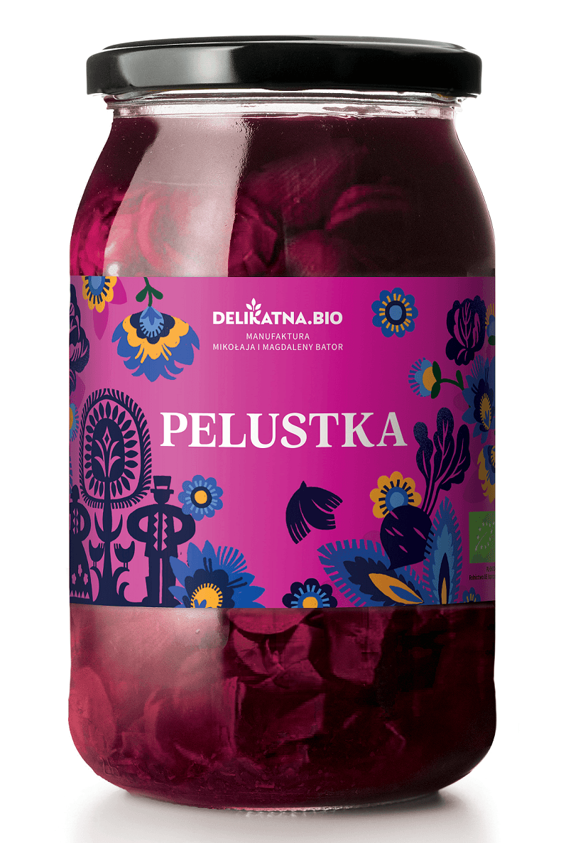 SUR&Oacute;WKA PELUSTKA Z KAPUSTY I BURAKA BIO 900 g (600 g) - DELIKATNA (ZAKWASOWNIA)