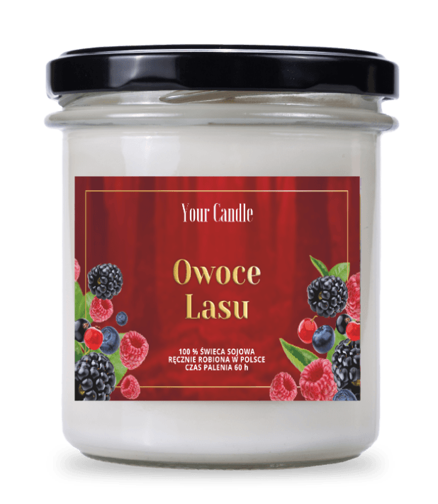 ŚWIECA SOJOWA ZAPACHOWA OWOCE LASU 300 ml - YOUR CANDLE