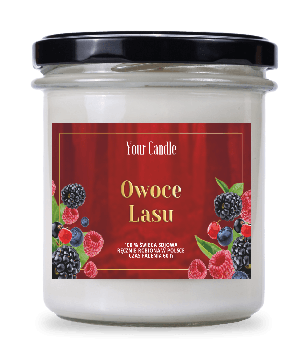 ŚWIECA SOJOWA ZAPACHOWA OWOCE LASU 300 ml - YOUR CANDLE
