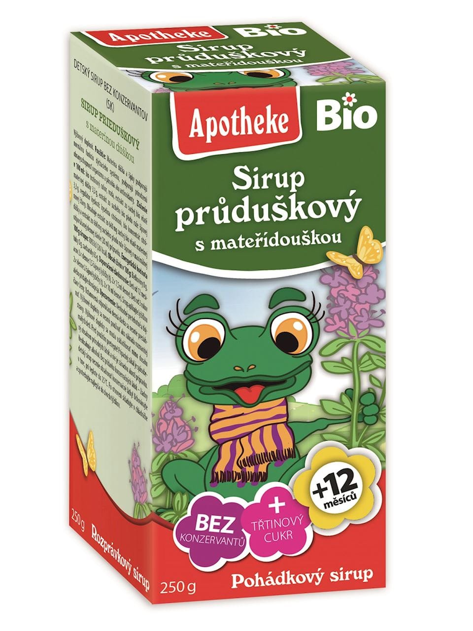 SYROP DLA DZIECI Z TYMIANKU I DZIKIEJ R&Oacute;ŻY PO 1 ROKU BIO 250 g - APOTHEKE