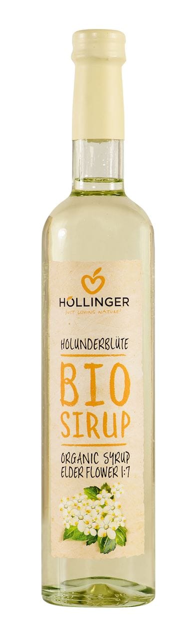 SYROP O SMAKU KWIAT&Oacute;W CZARNEGO BZU BIO 500 ml - HOLLINGER