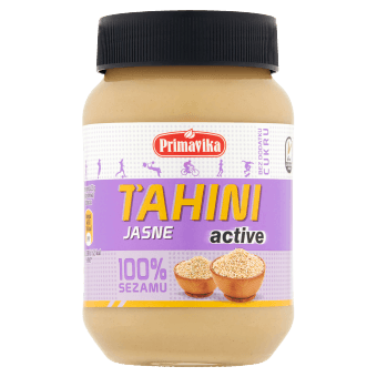 TAHINI JASNE ACTIVE (PASTA SEZAMOWA) BEZGLUTENOWE 460 g - PRIMAVIKA