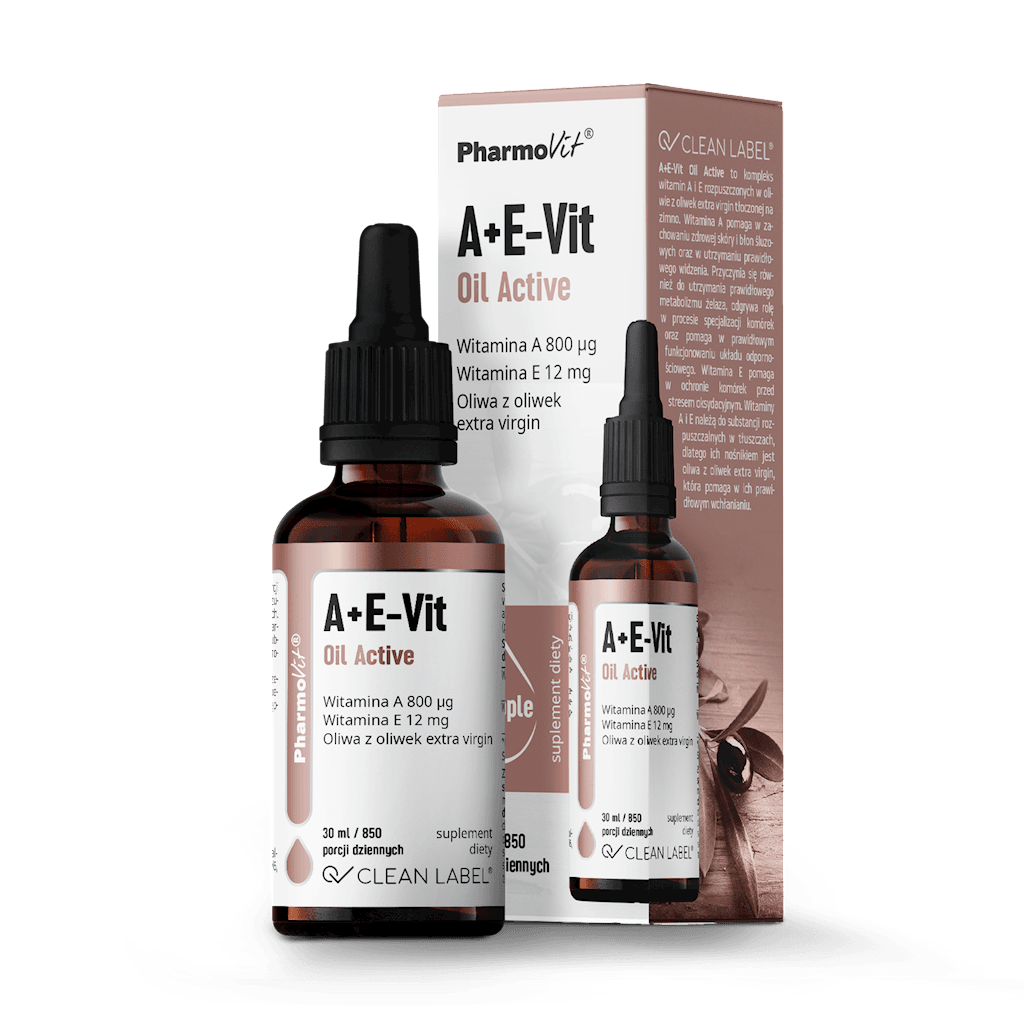 WITAMINA A + E W KROPLACH BEZGLUTENOWE 30 ml - PHARMOVIT (CLEAN LABEL)