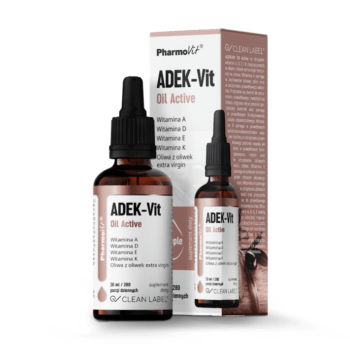 WITAMINA ADEK W KROPLACH BEZGLUTENOWE 30 ml - PHARMOVIT (CLEAN LABEL)