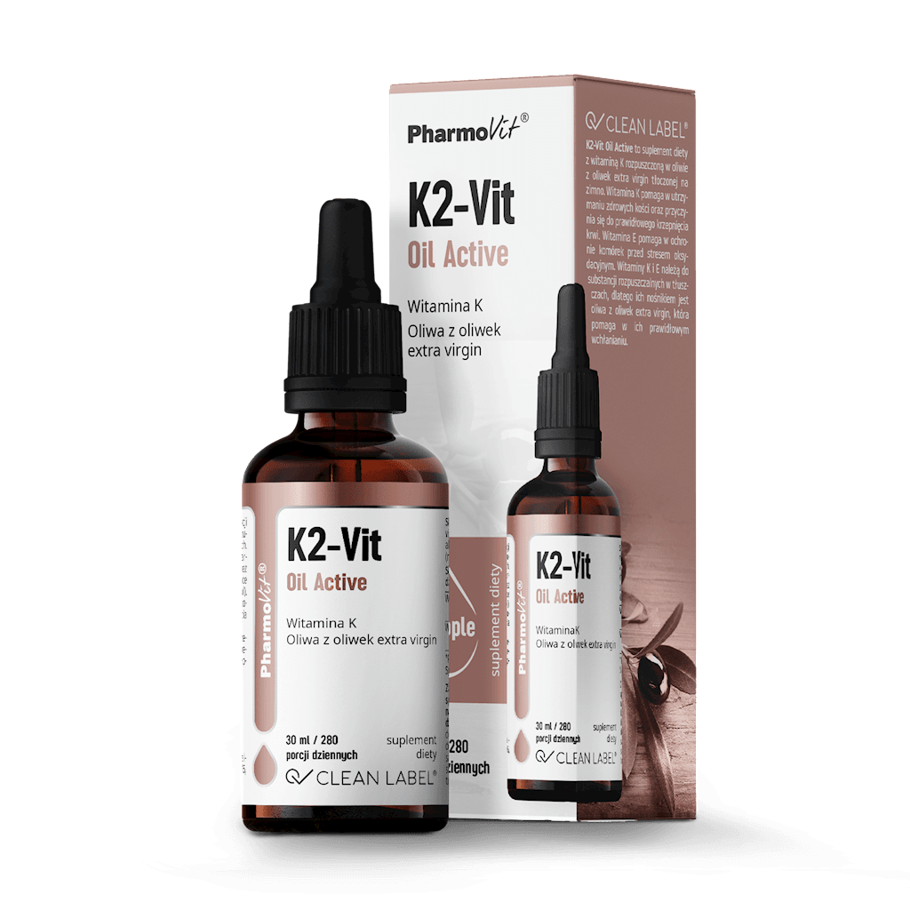 WITAMINA K2 W KROPLACH (75 &micro;g) BEZGLUTENOWA 30 ml - PHARMOVIT (CLEAN LABEL)