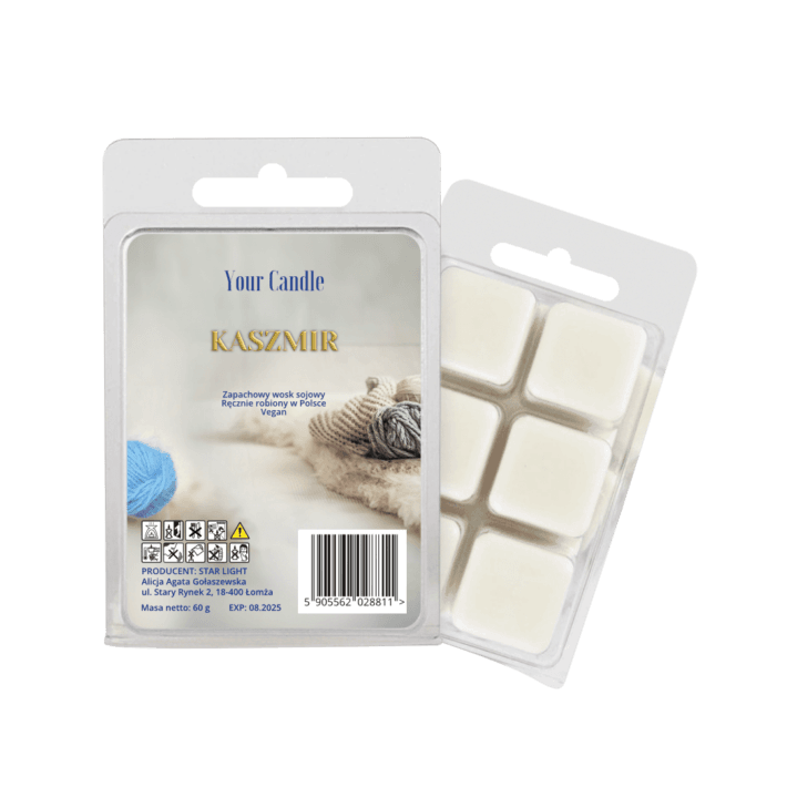 WOSK ZAPACHOWY SOJOWY KASZMIR (6 x 10 g) 60 g - YOUR CANDLE