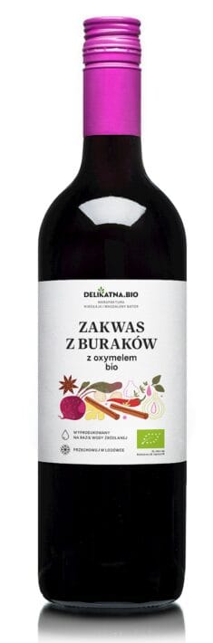 ZAKWAS Z BURAKÓW TRADYCYJNY Z OXYMELEM BIO 700 ml - DELIKATNA (ZAKWASOWNIA)