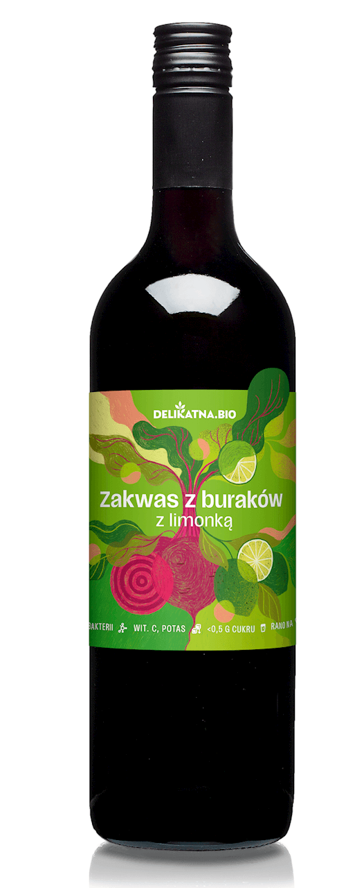 ZAKWAS Z BURAK&Oacute;W Z LIMONKĄ BIO 700 ml - DELIKATNA (ZAKWASOWNIA)