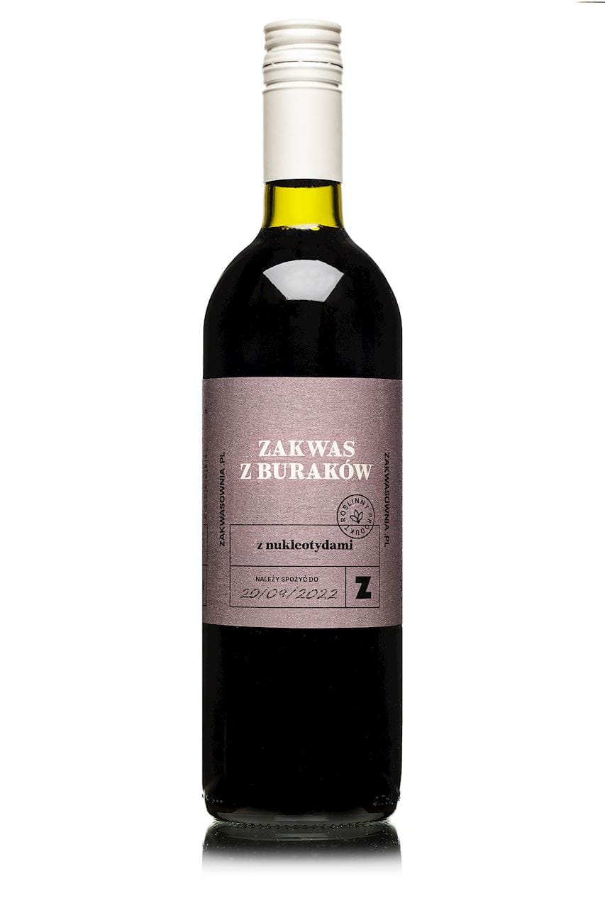 ZAKWAS Z BURAK&Oacute;W Z NUKLEOTYDAMI 700 ml - DELIKATNA (ZAKWASOWNIA)