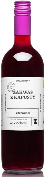 ZAKWAS Z KAPUSTY CZERWONEJ BIO 700 ml - DELIKATNA (ZAKWASOWNIA)