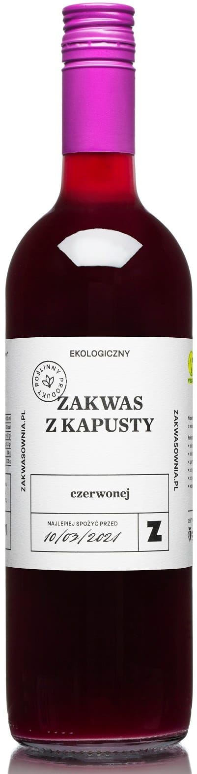 ZAKWAS Z KAPUSTY CZERWONEJ BIO 700 ml - DELIKATNA (ZAKWASOWNIA)
