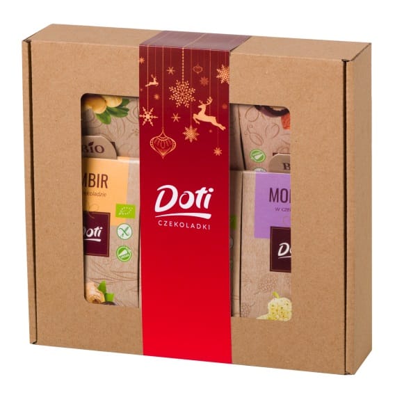 ZESTAW ŚWIĄTECZNY - BAKALIE W CZEKOLADZIE BEZGLUTENOWE BIO 6 RODZAJ&Oacute;W 300 g - DOTI (PRODUKT SEZONOWY)